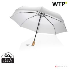 21 Impact AWARE RPET 190T bambus kišobran s automatskim otvaranjem/zatvaranjem, bijela, XDP850.613