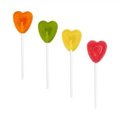 Mini-Herz-Lutscher mit Fruchtgeschmack