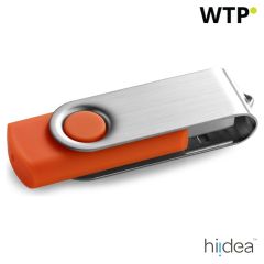 CLAUDIUS 8GB, 8 GB USB-Stick mit Metallclip, grau, 97549-113
