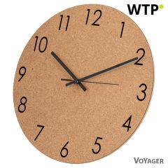 Kork-Wanduhr, Beige, VA304-20