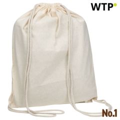 Baumwollzugbandtasche Suva 140 g/m², Weiß, EG346606