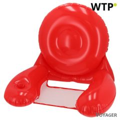 Sedia da spiaggia gonfiabile, rosso, VA745-05