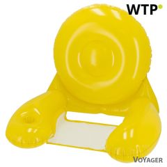 Sedia da spiaggia gonfiabile, giallo, VA745-08