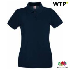 Damen Premium Polo, blaue Marine, EGFN013913