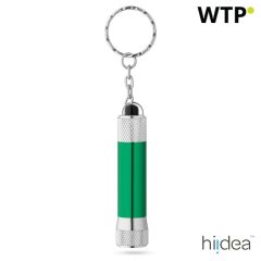 LERGAN, Aluminium-Schlüsselanhänger mit einer 3-LED-Taschenlampe, Schwarz, 93141-103