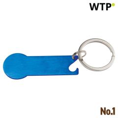 Metall-Schlüsselring Stickit, Blau, EG158304