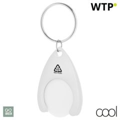 Neppy, RABS privjesak za ključeve s novčićem za kolica, white, AP874021-01