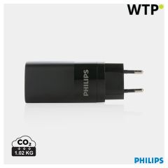 Philips 65W ultra brzi PD 3-portni USB zidni punjač, crno, XDP301.281