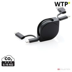 RCS Standard recycelter Kunststoff und TPE 6-in-1 Kabel, Schwarz, XDP302.661