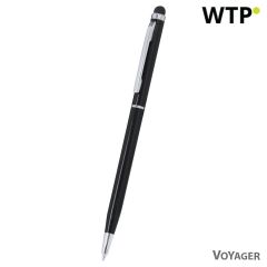 Reciklirani aluminijski kemijski olovka, touch pen, crno, VA631-03