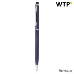 Reciklirani aluminijski kemijski olovka, touch pen, plava, VA631-04