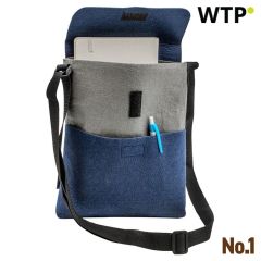 Schultertasche Leno, blaue Marine, EG887744