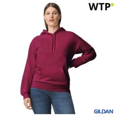 Softstyle® srednje težka flis kapuca za odrasle, bordo, EGGISF500MA-M