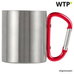 Mug Nella iz nerjavečega jekla z dvojno steno, rdeča, 8245-008999999