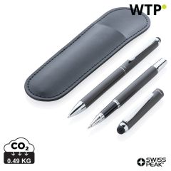 Swiss Peak deluxe set olovaka u PU torbici, crno, XDP611.011