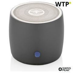 Swiss Peak RCS recycled aluminium 3W bass speaker, siva, XDP331.002