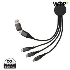 Terra RCS recyceltes Aluminium 6-in-1 Ladekabel, grau, XDP302.672