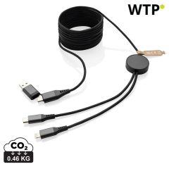 Terra RCS recyceltes PET 3 Meter 4-in-1 Kabel, grau, XDP302.6402