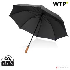 Tony Aware RPET 30 Zoll Akazien Auto-Öffnungsregenschirm, Schwarz, XDP850.7201