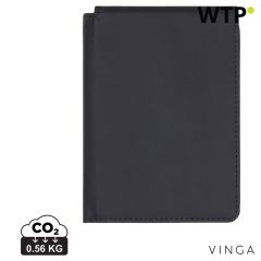 VINGA Baltimore RCS recycelter Polyester RFID-Reisepasshülle, Schwarz, XDV8200101