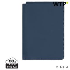 VINGA Baltimore RCS recycelter Polyester RFID-Reisepasshülle, blaue Marine, XDV8200125
