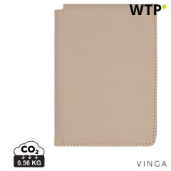 VINGA Baltimore RCS recycelter Polyester RFID-Reisepasshülle, braun, XDV8200119