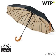 VINGA Bosler AWARE reciklirani pet 21 sklopivi kišobran, crno, XDV850011