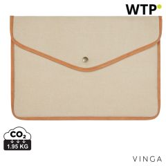 VINGA Bosler GRS reciklirana platnena futrola za laptop 16, bež, XDV7880419