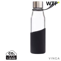 Bottiglia dacqua in vetro VINGA Lean, nero, XDV50961