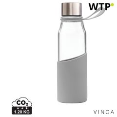 Bottiglia dacqua in vetro VINGA Lean, grigio, XDV50962
