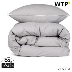 VINGA Marston OCS organic cotton bed linen, 4 pcs set, siva, XDV4190002