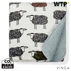 VINGA Schaf GRS recycelte PET-Fleece-Decke, Weiß, XDV453100