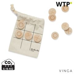 VINGA Tic-tac-toe Mini-Spiel, braun, XDV453029