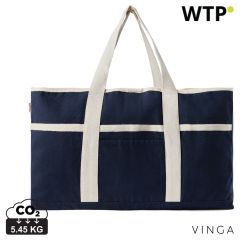 VINGA Volonne AWARE Strandtasche aus recycelter Leinwand, Blau, XDV762035