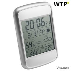 Meteostanica s vanjskim senzorom, srebro, V3063-32